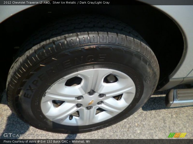 Silver Ice Metallic / Dark Gray/Light Gray 2012 Chevrolet Traverse LS AWD