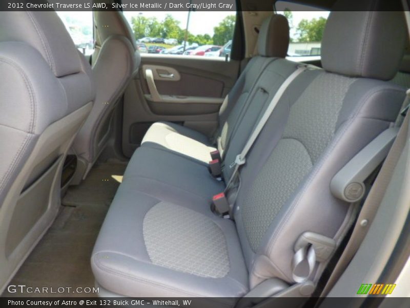 Silver Ice Metallic / Dark Gray/Light Gray 2012 Chevrolet Traverse LS AWD