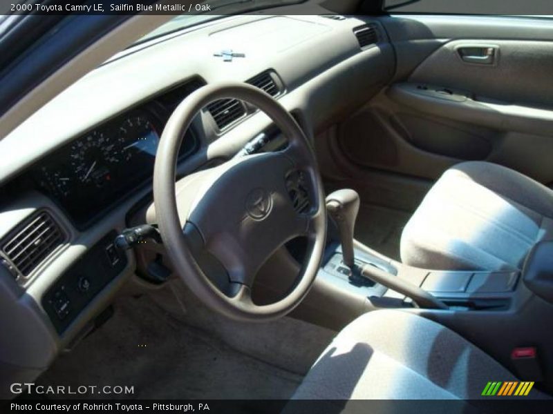 Sailfin Blue Metallic / Oak 2000 Toyota Camry LE