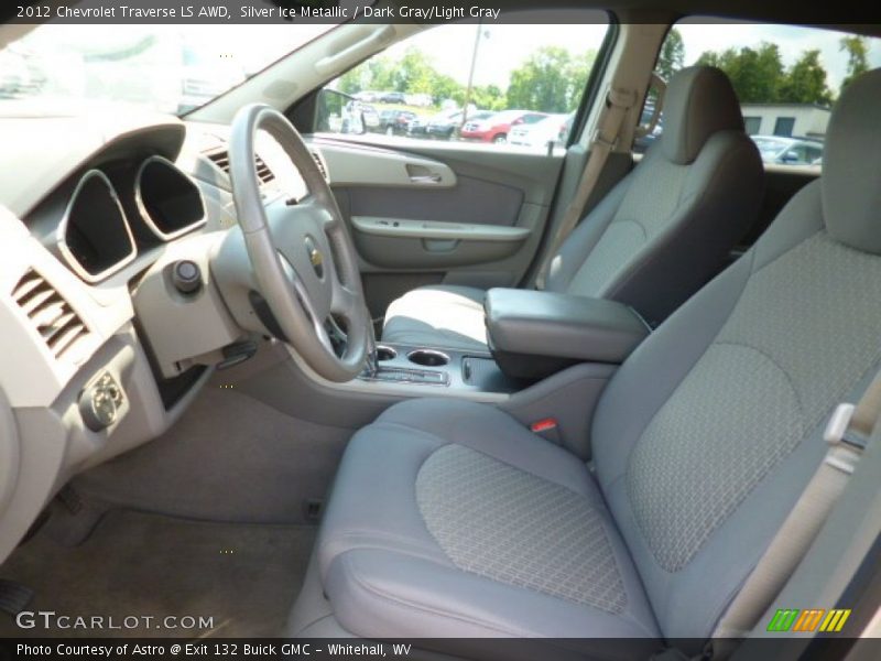 Silver Ice Metallic / Dark Gray/Light Gray 2012 Chevrolet Traverse LS AWD