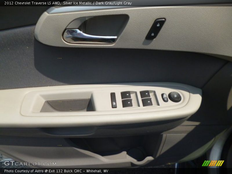 Silver Ice Metallic / Dark Gray/Light Gray 2012 Chevrolet Traverse LS AWD