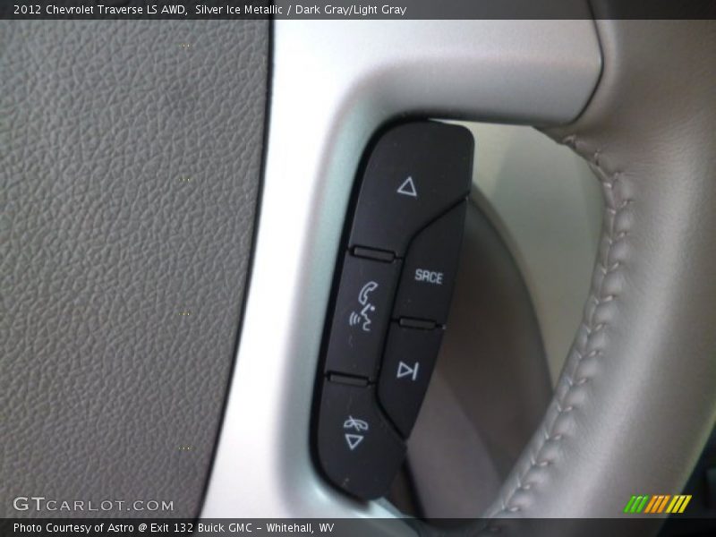 Silver Ice Metallic / Dark Gray/Light Gray 2012 Chevrolet Traverse LS AWD