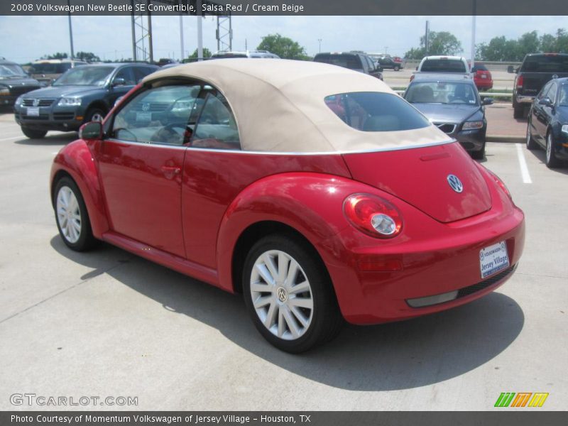 Salsa Red / Cream Beige 2008 Volkswagen New Beetle SE Convertible