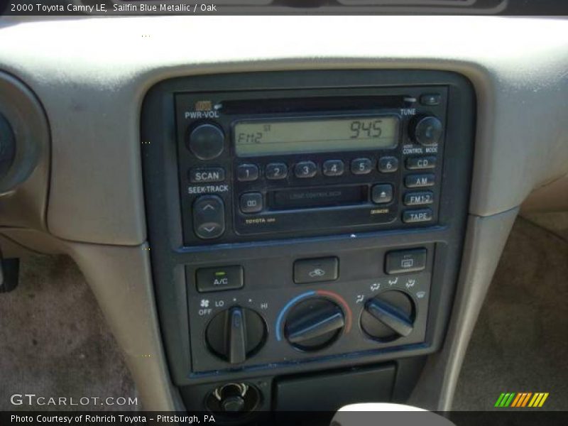 Sailfin Blue Metallic / Oak 2000 Toyota Camry LE