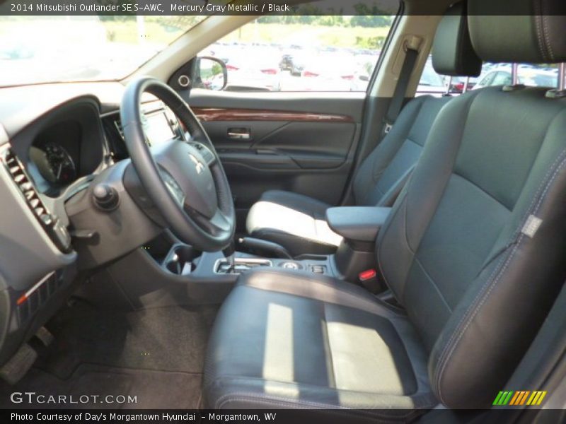 Mercury Gray Metallic / Black 2014 Mitsubishi Outlander SE S-AWC