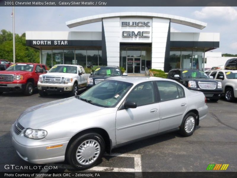 Galaxy Silver Metallic / Gray 2001 Chevrolet Malibu Sedan