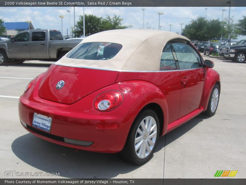 Salsa Red / Cream Beige 2008 Volkswagen New Beetle SE Convertible