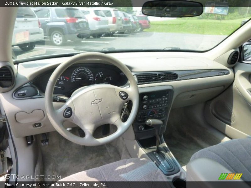 Galaxy Silver Metallic / Gray 2001 Chevrolet Malibu Sedan