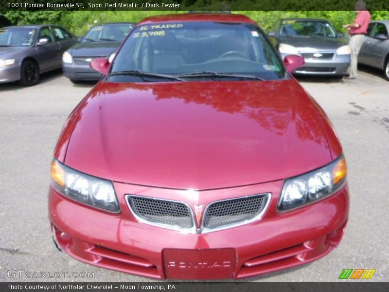 Sport Red Metallic / Dark Pewter 2003 Pontiac Bonneville SE