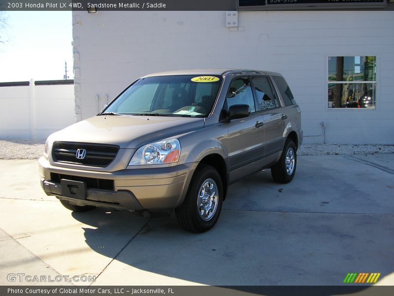 Sandstone Metallic / Saddle 2003 Honda Pilot LX 4WD