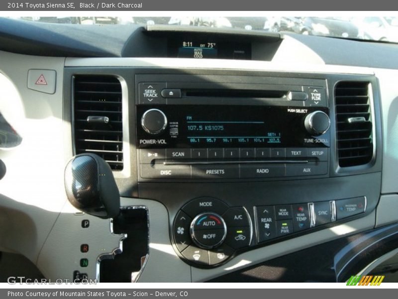 Black / Dark Charcoal 2014 Toyota Sienna SE