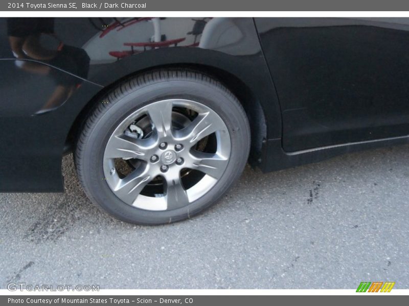 Black / Dark Charcoal 2014 Toyota Sienna SE