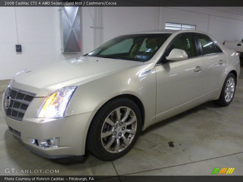 Gold Mist / Cashmere/Cocoa 2008 Cadillac CTS 4 AWD Sedan