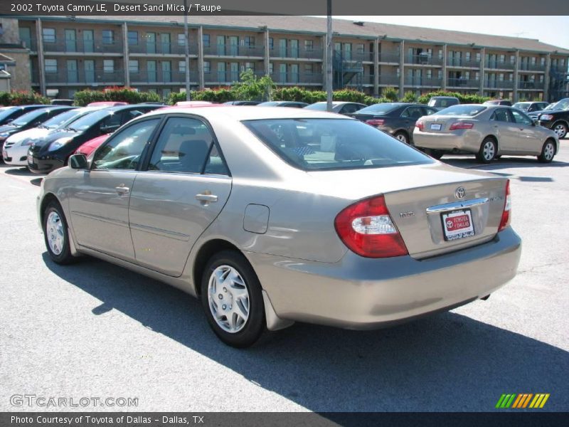 Desert Sand Mica / Taupe 2002 Toyota Camry LE
