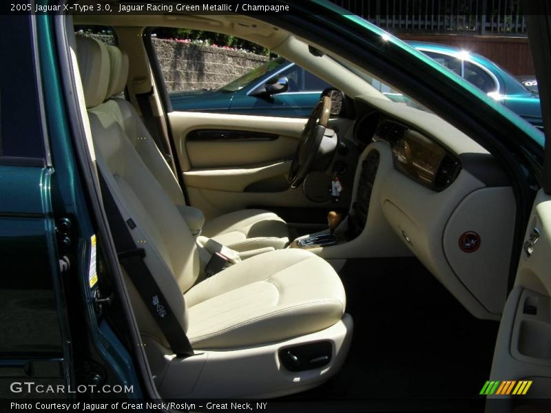 Jaguar Racing Green Metallic / Champagne 2005 Jaguar X-Type 3.0