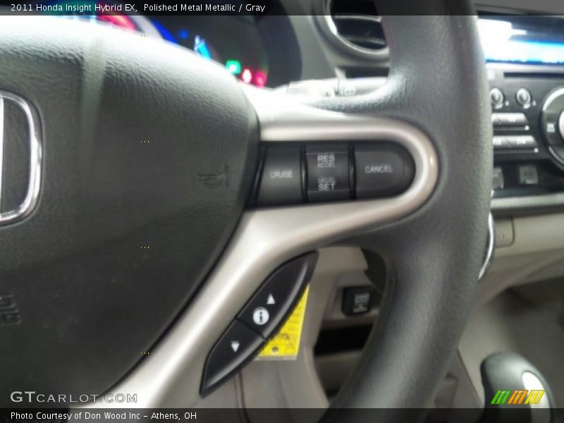 Polished Metal Metallic / Gray 2011 Honda Insight Hybrid EX