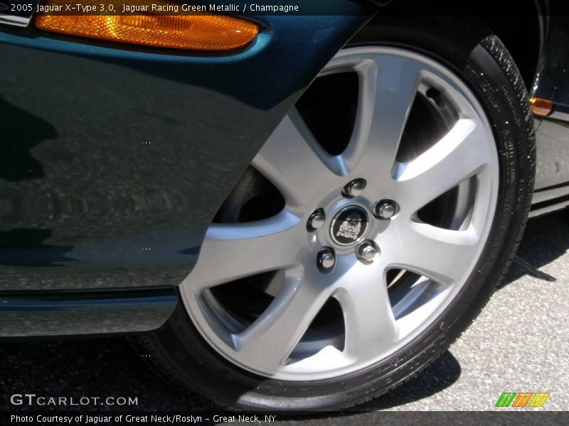 Jaguar Racing Green Metallic / Champagne 2005 Jaguar X-Type 3.0