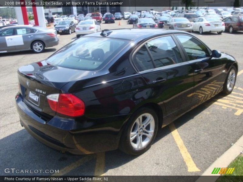 Jet Black / Terra Dakota Leather 2008 BMW 3 Series 328xi Sedan