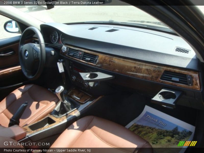 Jet Black / Terra Dakota Leather 2008 BMW 3 Series 328xi Sedan