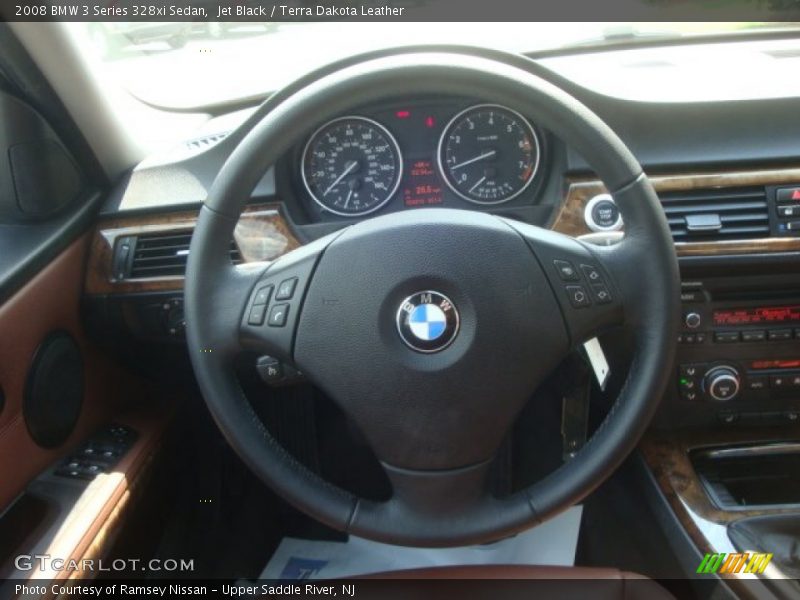 Jet Black / Terra Dakota Leather 2008 BMW 3 Series 328xi Sedan