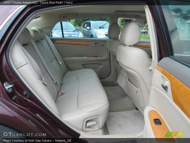 Rear Seat of 2007 Avalon XLS