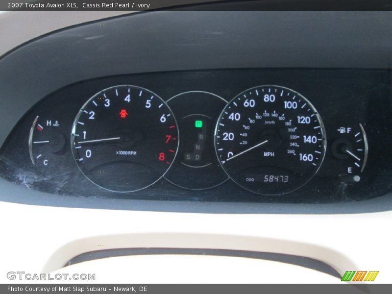  2007 Avalon XLS XLS Gauges
