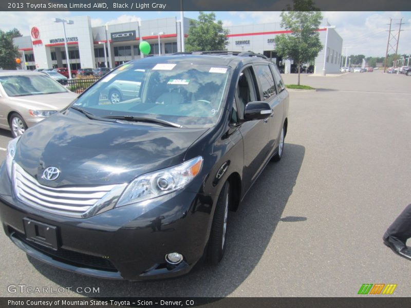 Black / Light Gray 2013 Toyota Sienna Limited AWD