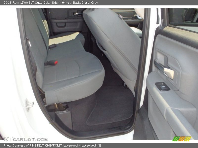 Bright White / Black/Diesel Gray 2013 Ram 1500 SLT Quad Cab