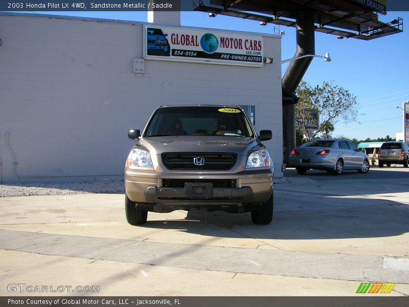 Sandstone Metallic / Saddle 2003 Honda Pilot LX 4WD