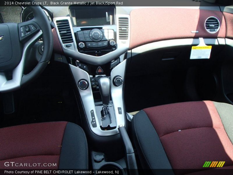 Black Granite Metallic / Jet Black/Sport Red 2014 Chevrolet Cruze LT
