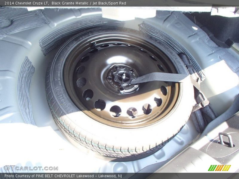 Black Granite Metallic / Jet Black/Sport Red 2014 Chevrolet Cruze LT