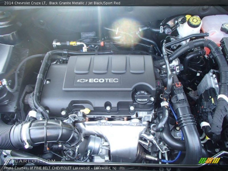 Black Granite Metallic / Jet Black/Sport Red 2014 Chevrolet Cruze LT