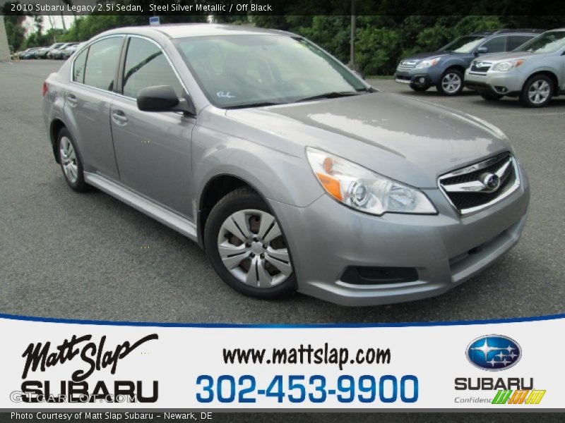 Steel Silver Metallic / Off Black 2010 Subaru Legacy 2.5i Sedan