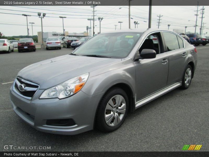 Steel Silver Metallic / Off Black 2010 Subaru Legacy 2.5i Sedan