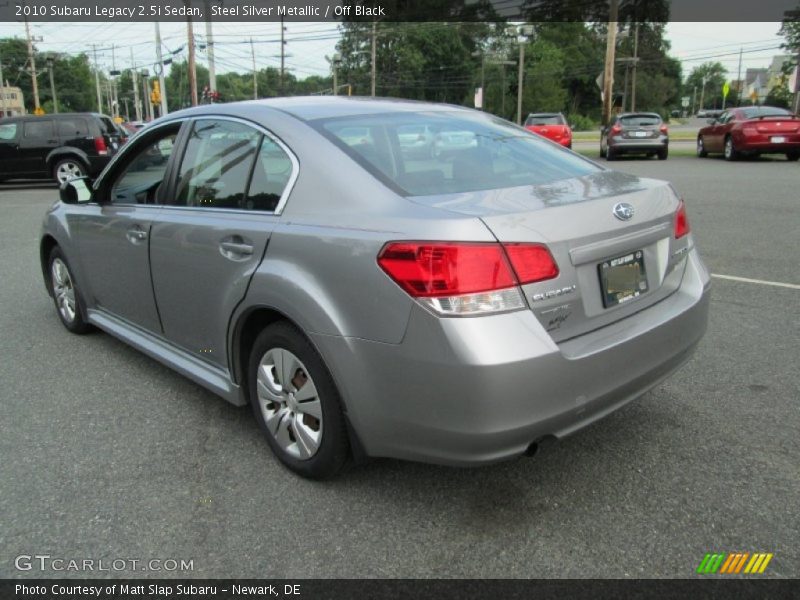 Steel Silver Metallic / Off Black 2010 Subaru Legacy 2.5i Sedan