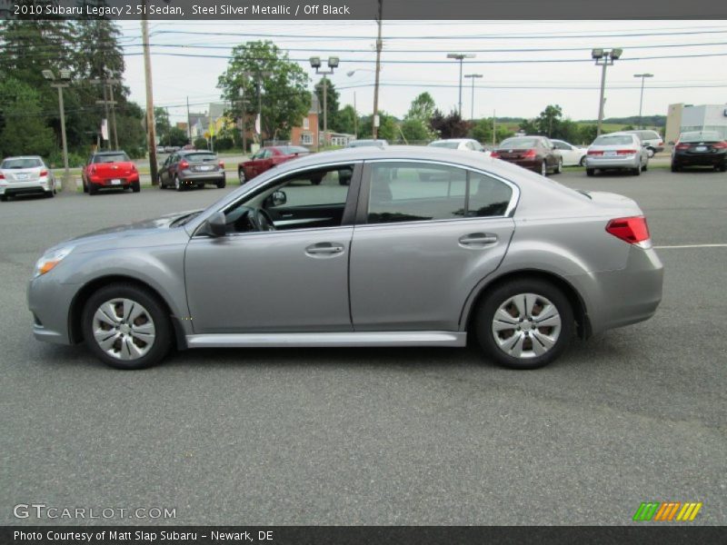 Steel Silver Metallic / Off Black 2010 Subaru Legacy 2.5i Sedan
