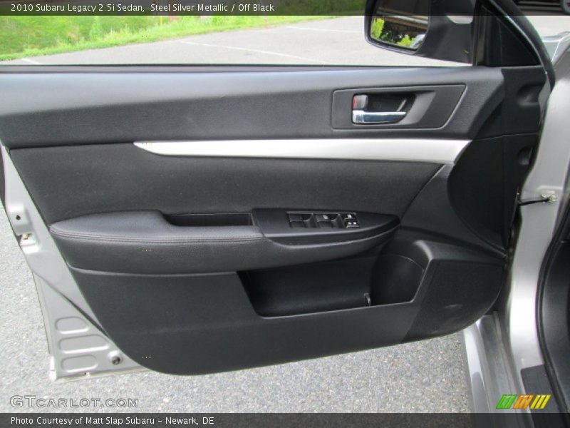 Steel Silver Metallic / Off Black 2010 Subaru Legacy 2.5i Sedan