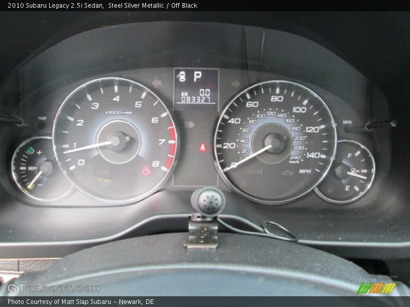 Steel Silver Metallic / Off Black 2010 Subaru Legacy 2.5i Sedan