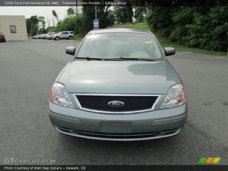 Titanium Green Metallic / Pebble Beige 2006 Ford Five Hundred SE AWD