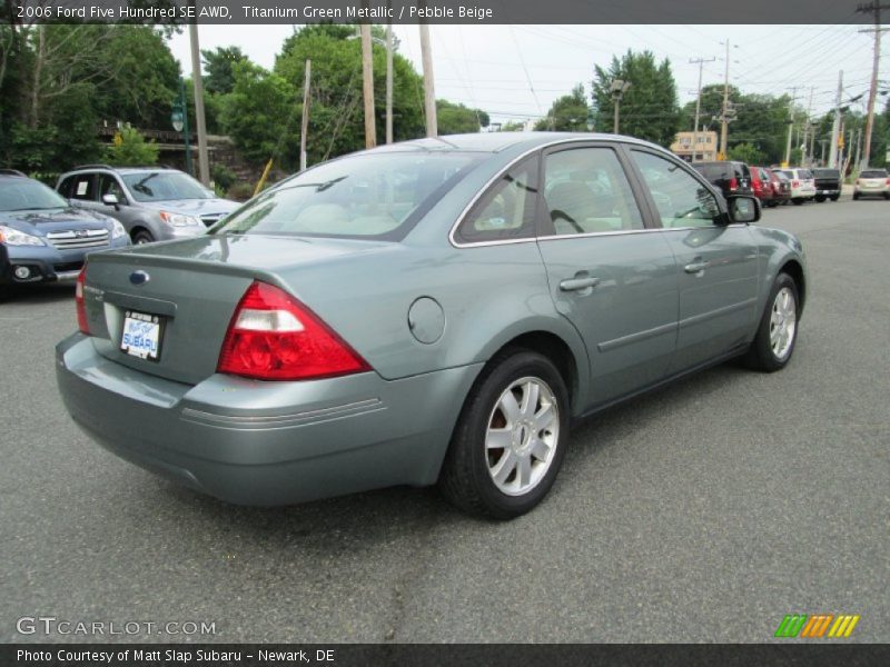 Titanium Green Metallic / Pebble Beige 2006 Ford Five Hundred SE AWD