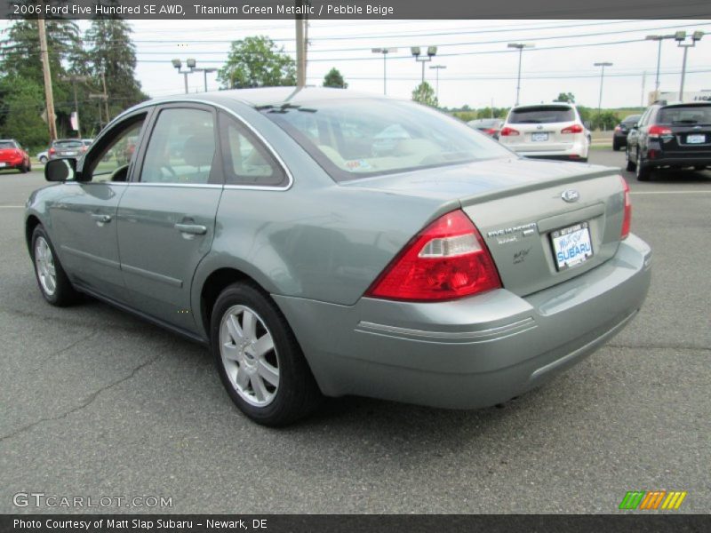 Titanium Green Metallic / Pebble Beige 2006 Ford Five Hundred SE AWD