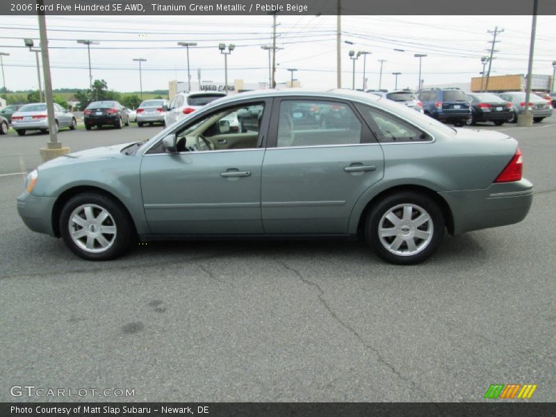 Titanium Green Metallic / Pebble Beige 2006 Ford Five Hundred SE AWD