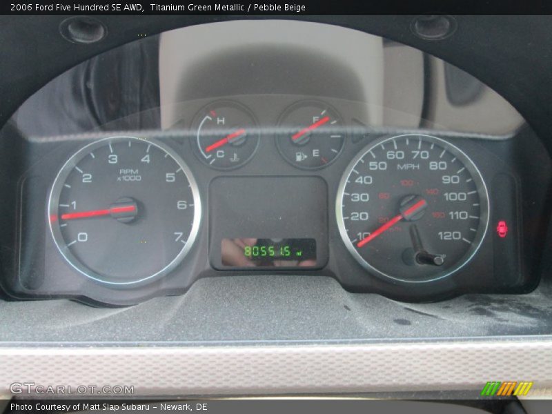 Titanium Green Metallic / Pebble Beige 2006 Ford Five Hundred SE AWD
