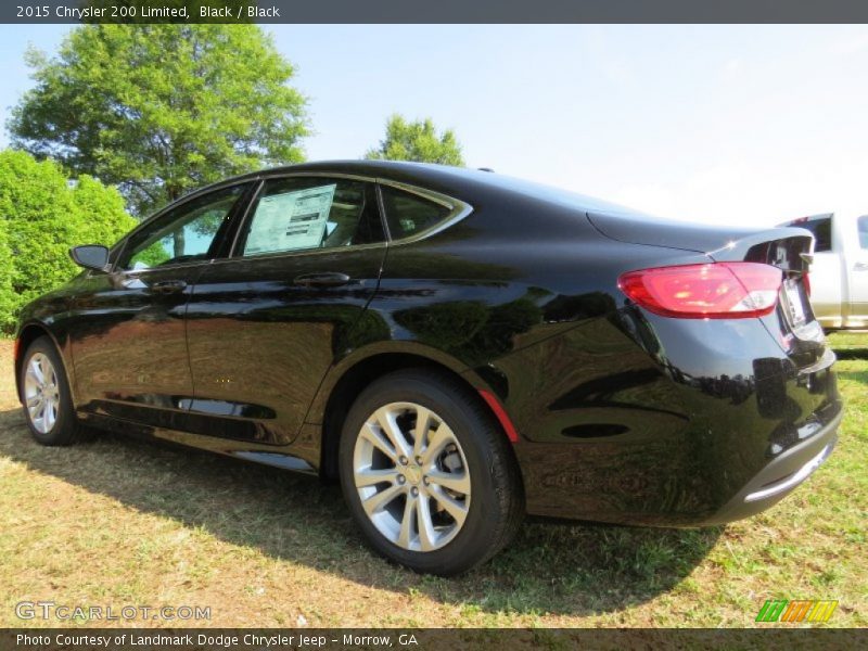 Black / Black 2015 Chrysler 200 Limited