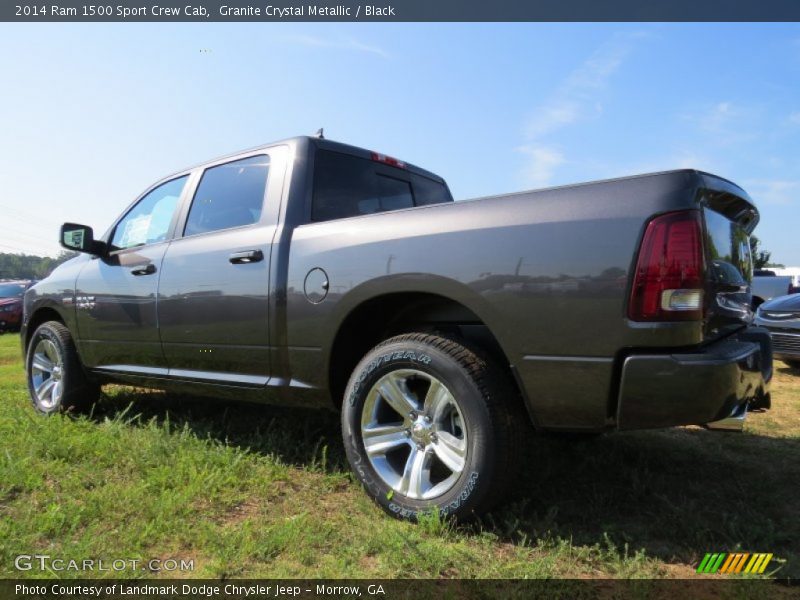 Granite Crystal Metallic / Black 2014 Ram 1500 Sport Crew Cab