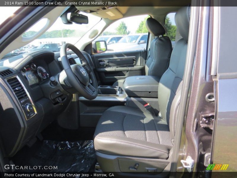 Granite Crystal Metallic / Black 2014 Ram 1500 Sport Crew Cab