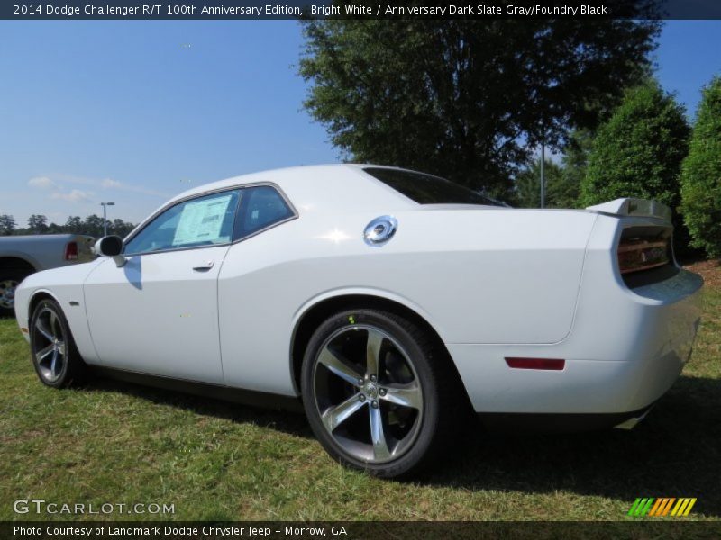 Bright White / Anniversary Dark Slate Gray/Foundry Black 2014 Dodge Challenger R/T 100th Anniversary Edition