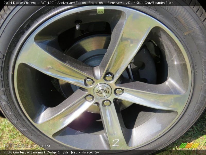 Bright White / Anniversary Dark Slate Gray/Foundry Black 2014 Dodge Challenger R/T 100th Anniversary Edition