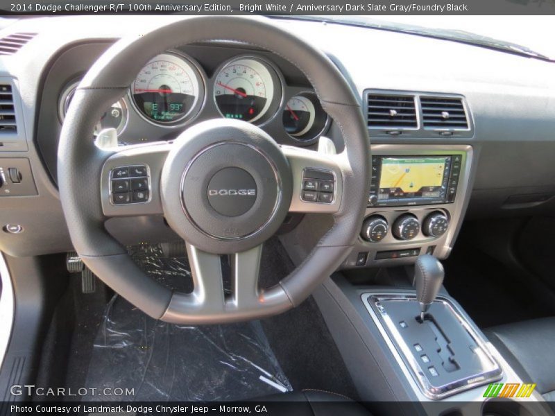 Bright White / Anniversary Dark Slate Gray/Foundry Black 2014 Dodge Challenger R/T 100th Anniversary Edition