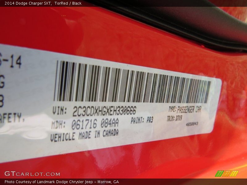 TorRed / Black 2014 Dodge Charger SXT